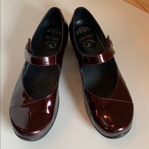 Dansko “Opal” Black Cherry patent leather